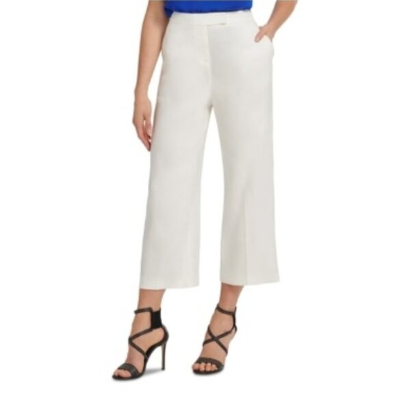 Dkny Cropped Wide-Leg Pants - Picture 2 of 8